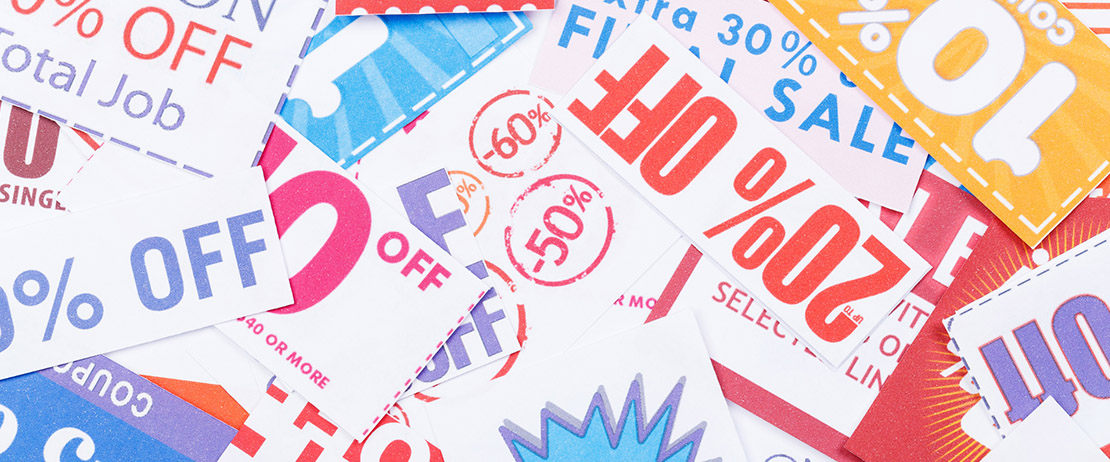 A bunch of personalized coupons