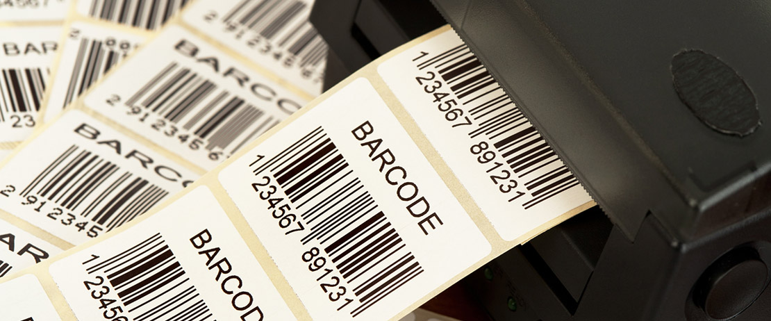  Barcodes being printed by a thermal printer