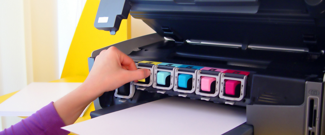 A person using a brand-new printer